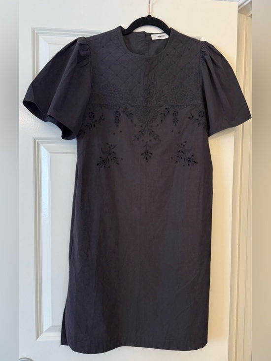 Isabel Marant Dresses & Skirts - Isabel Marant Black Embroidered Puff Sleeve Midi Dress Size 36 Boho Chic